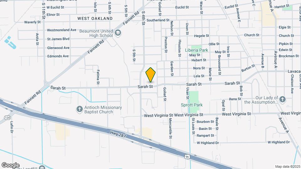 2870 Sarah St Map and Location Details