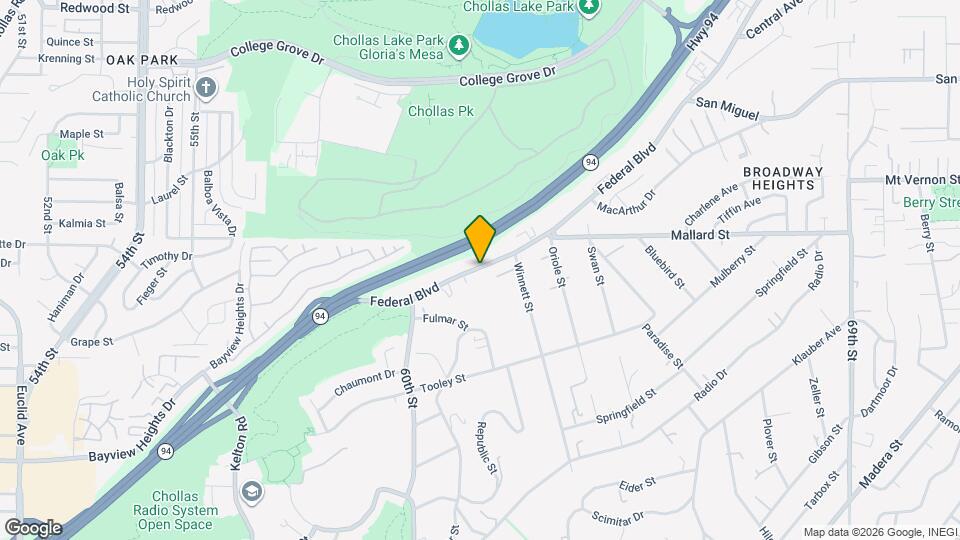 6125 Federal Blvd, Unit 6125 B Map and Location Details