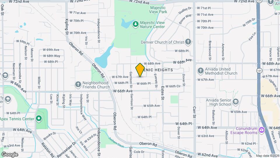 9154 W 67th Ave Map and Location Details