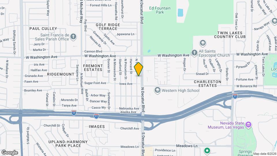 500 N Decatur Blvd Map and Location Details