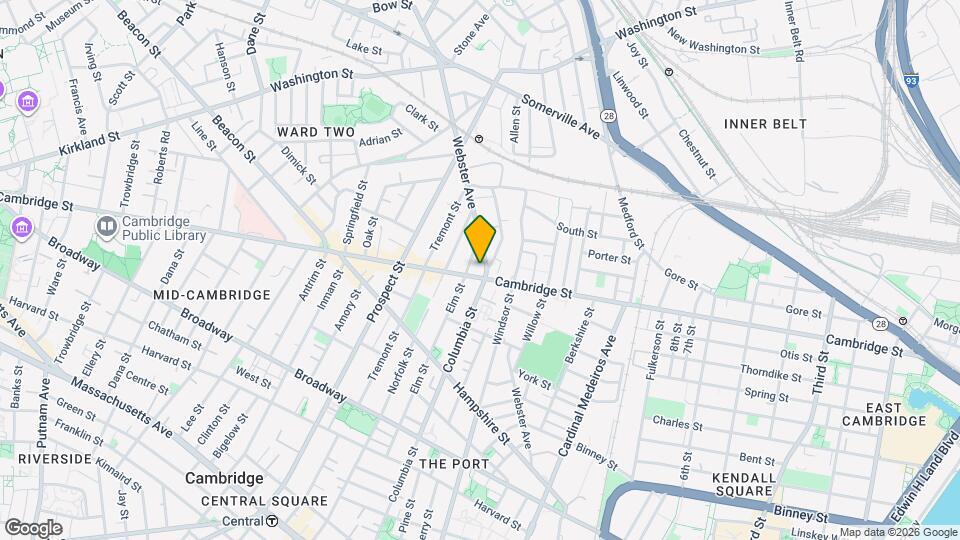 1055 Cambridge St Map and Location Details