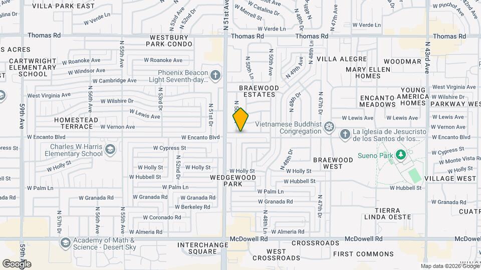 5039 W Vernon Ave Map and Location Details