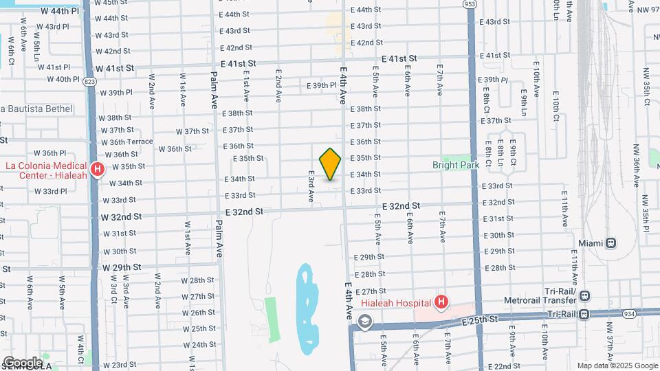 355 E 33rd St Map and Location Details