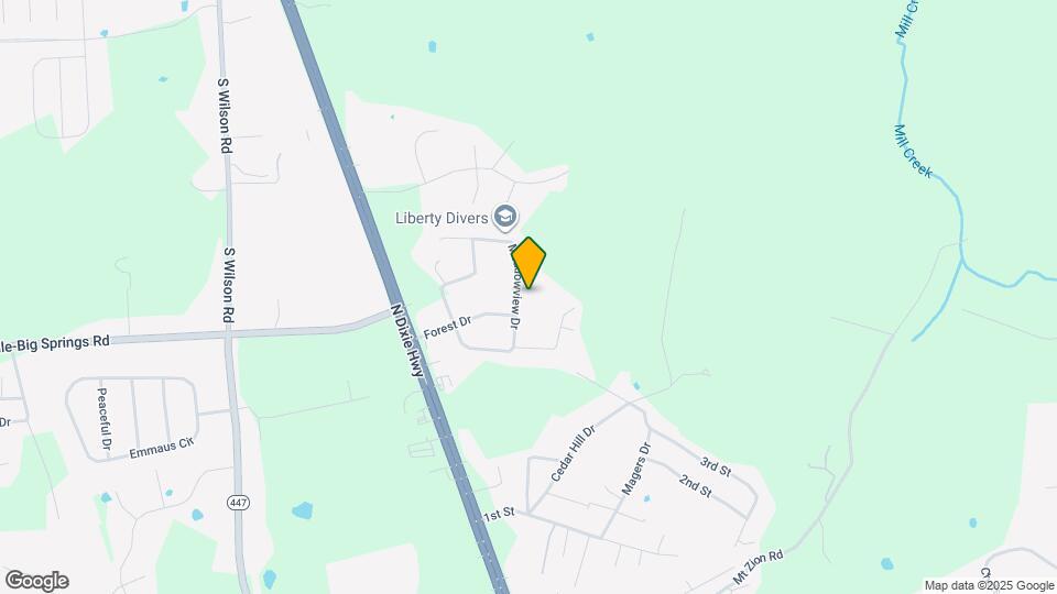 343 Meadowview Dr Mapa y Detalles de la Ubicación