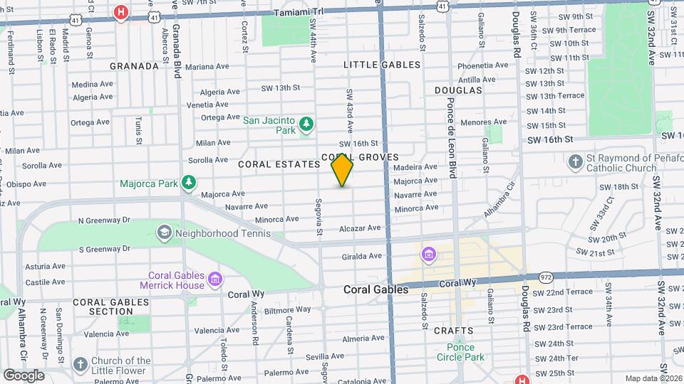 512 Majorca Ave Map and Location Details