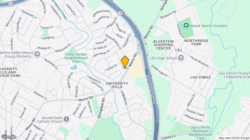 6900 Manor Rd Map and Location Details