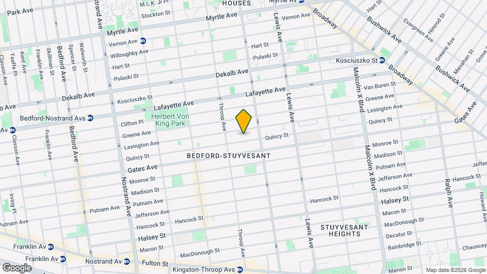 481A Quincy St Mapa y Detalles de la Ubicación