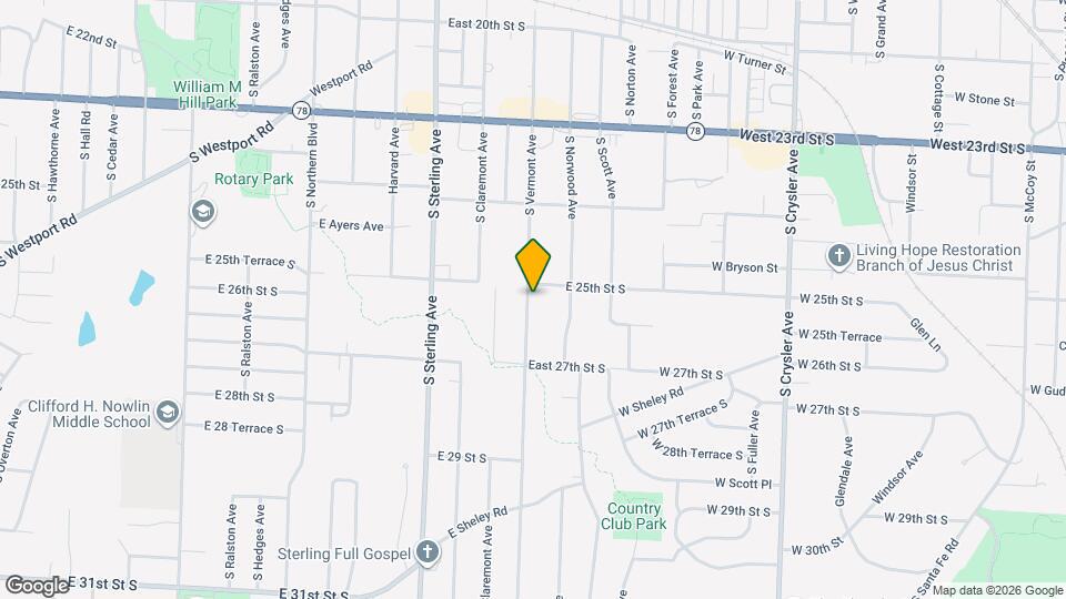 2503 S Vermont Ave Map and Location Details