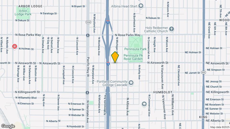 1018 N Ainsworth St Map and Location Details