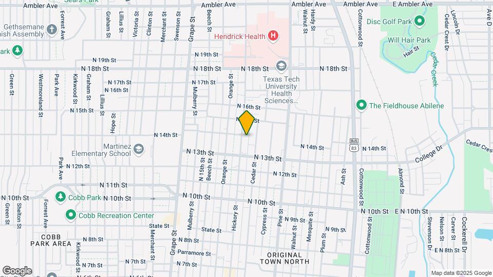 1341 Hickory St, Unit .5 Map and Location Details