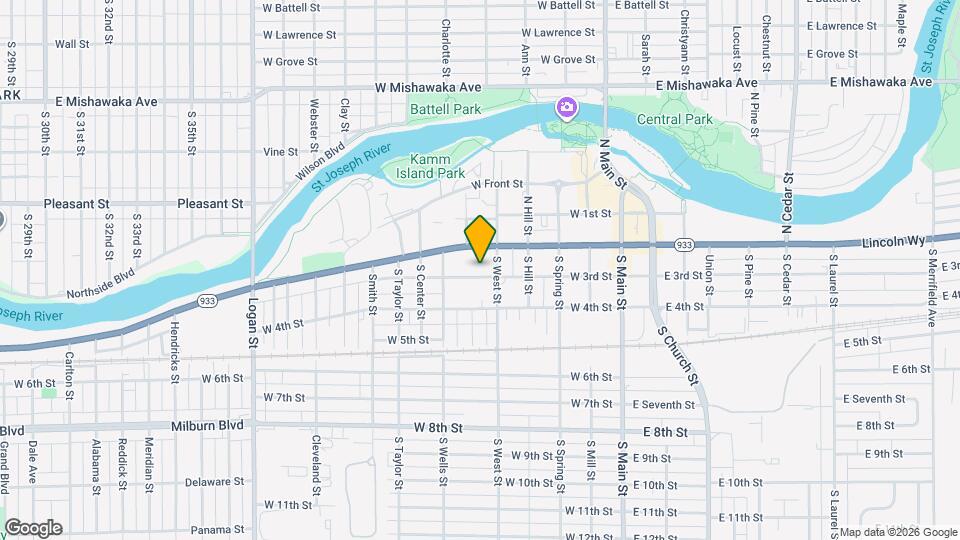 516 W 3rd St Map and Location Details