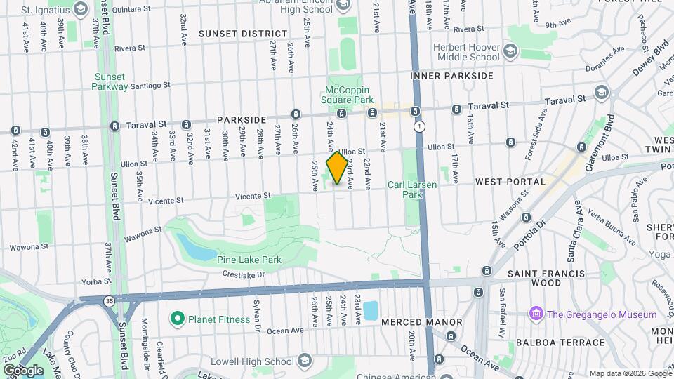 2598 24th Ave, Unit 2598 Map and Location Details