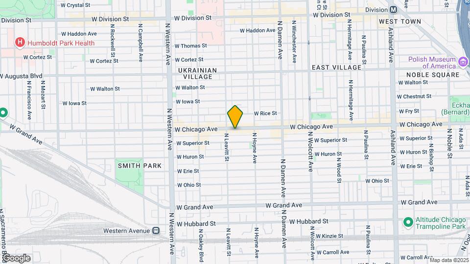 2145 W Chicago Ave Map and Location Details