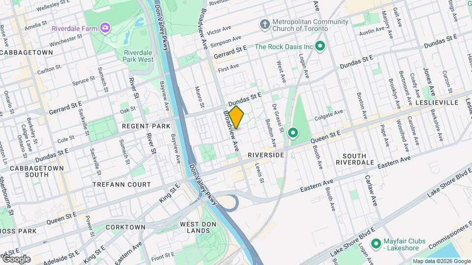 167 Broadview Ave Map and Location Details