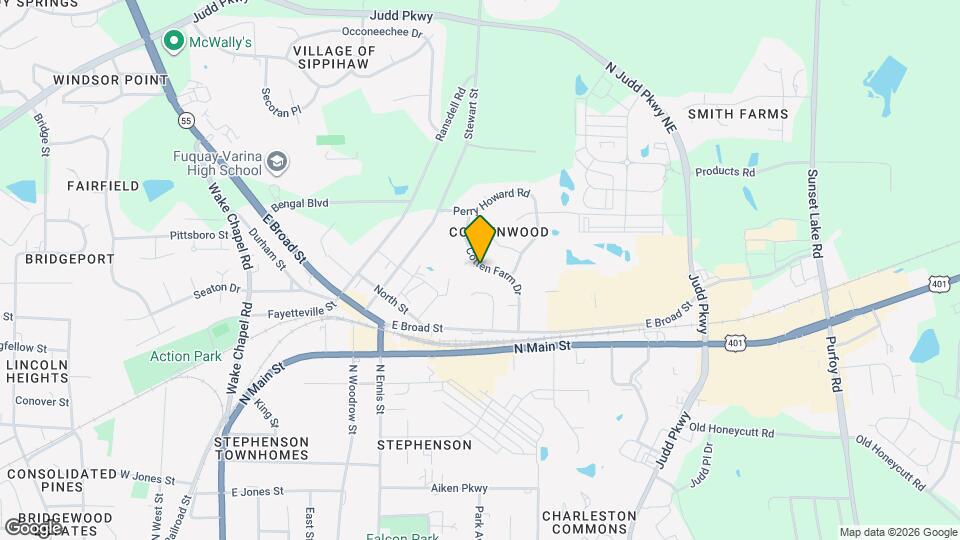 1117 Cotten Farm Dr Map and Location Details