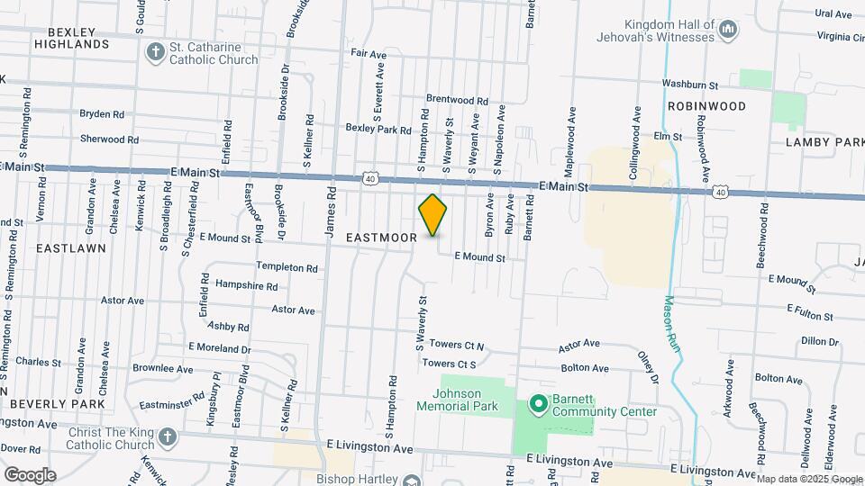 857 S Waverly St Map and Location Details