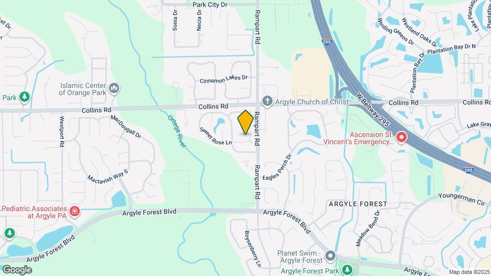 7323 Sweet Rose Ln Map and Location Details