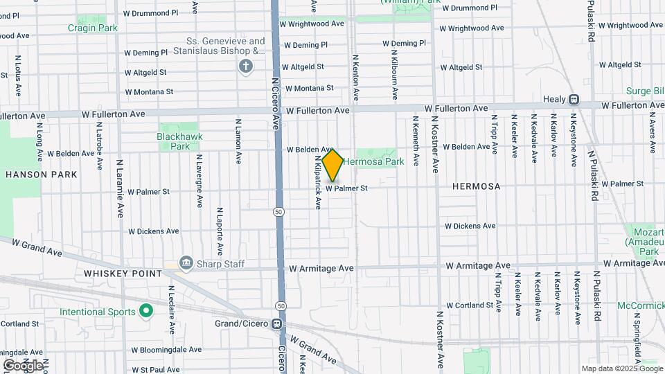4652 W Palmer St Map and Location Details
