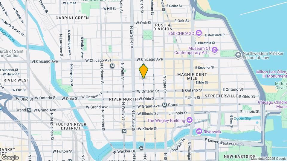 730 N Clark St Map and Location Details