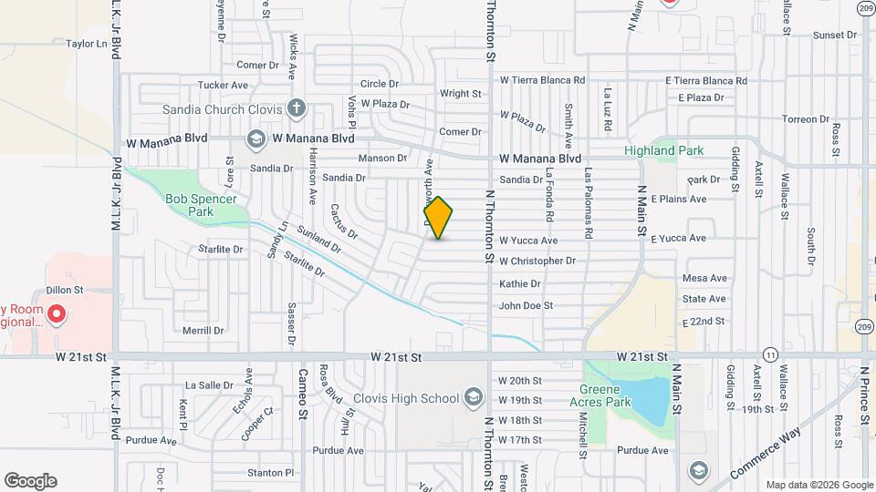 913 W Yucca Ave Map and Location Details