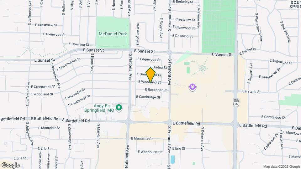 1304 E Woodland St Map and Location Details