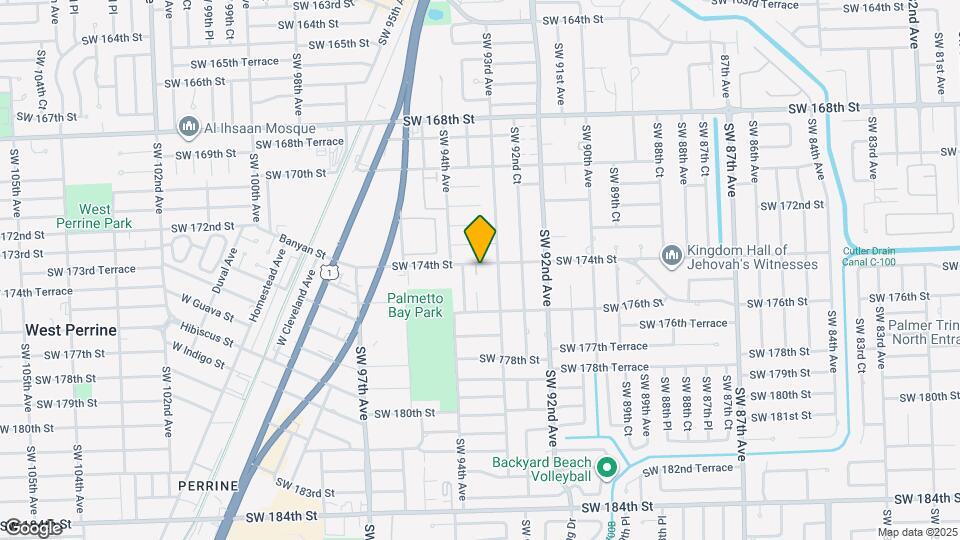 9340 SW 174th St Map and Location Details