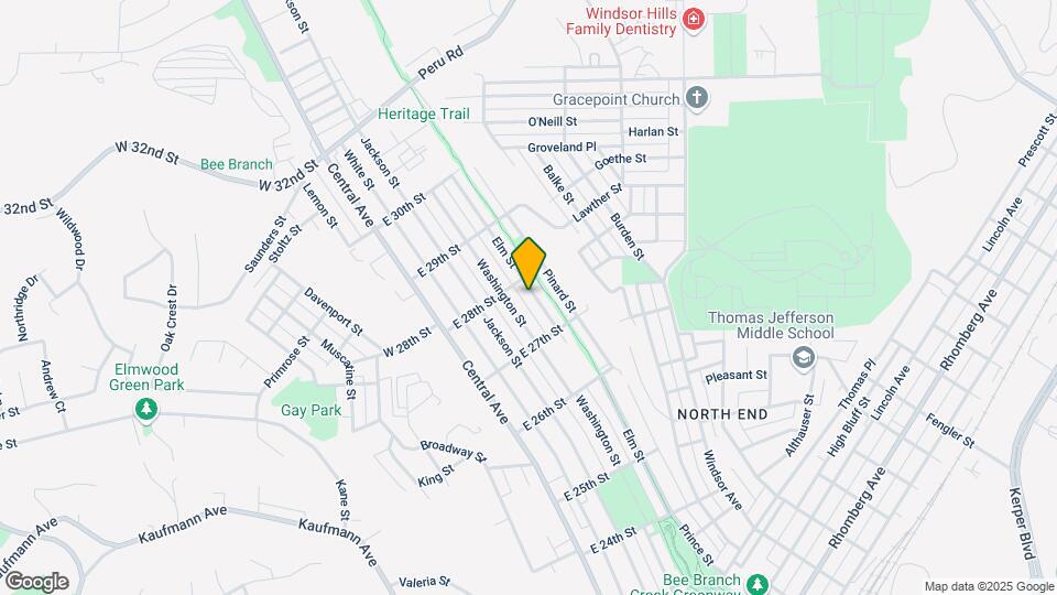 2733 Elm St Map and Location Details