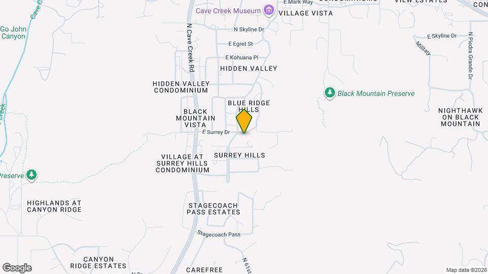 36975 N Sunset Trail Map and Location Details