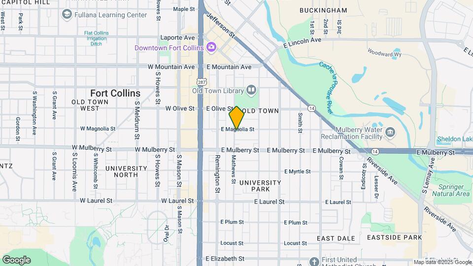 301 E Magnolia St Map and Location Details