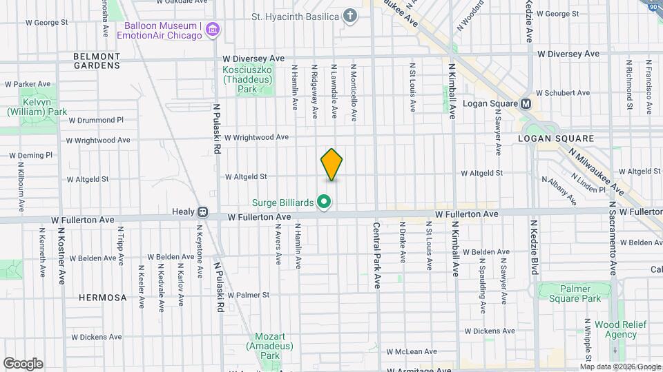 2442 N Lawndale Ave Map and Location Details