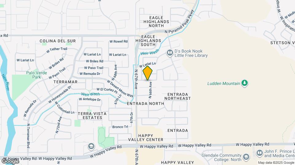 6607 W Prickly Pear Trail Map and Location Details