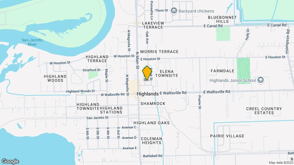 403 W Oak St Map and Location Details