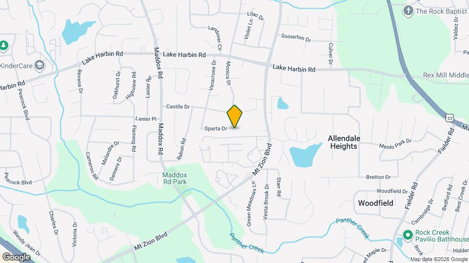2607 Sparta Dr Map and Location Details