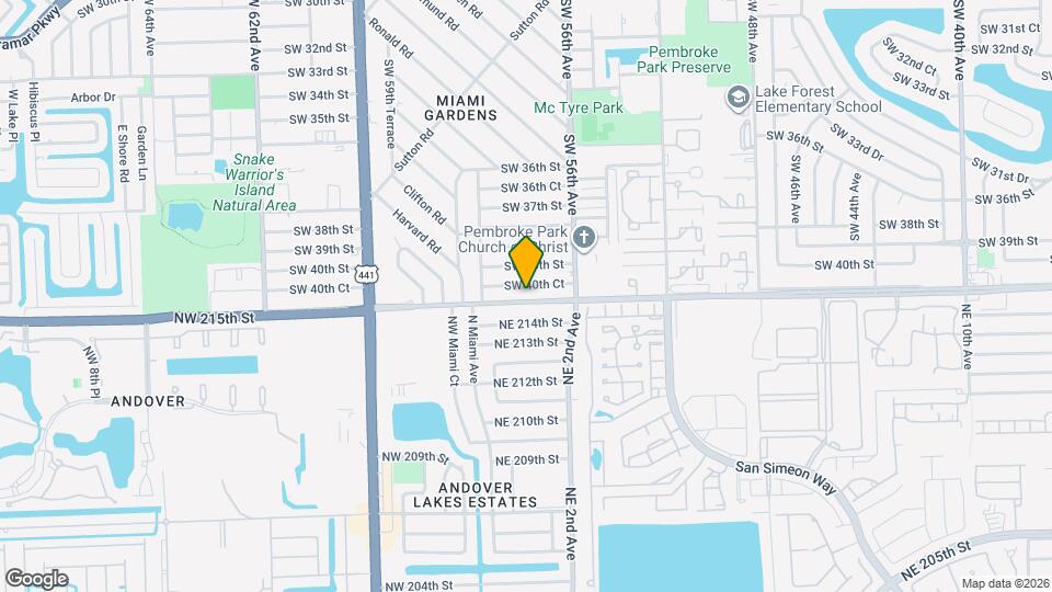 5701 SW 41st St Map and Location Details