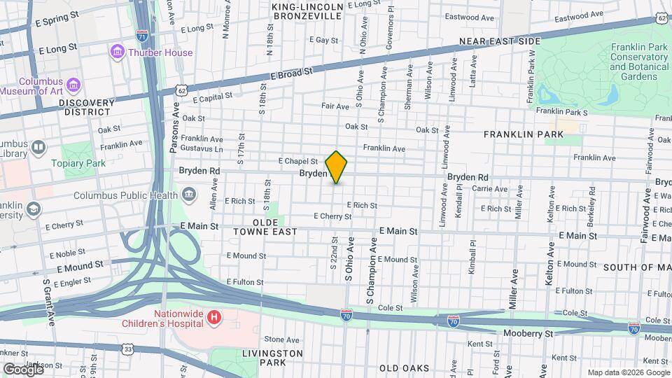 270 S 22nd St Map and Location Details