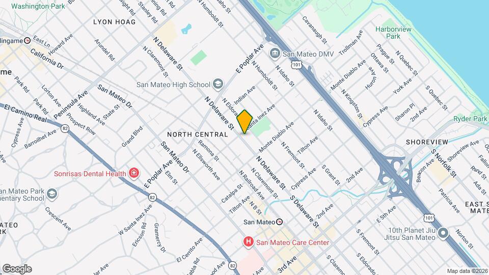 250 N Delaware St, Unit B Map and Location Details