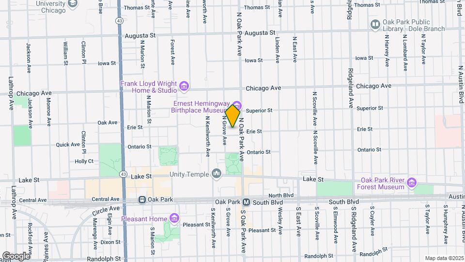 301-313 N. Oak Park Ave. Mapa y Detalles de la Ubicación