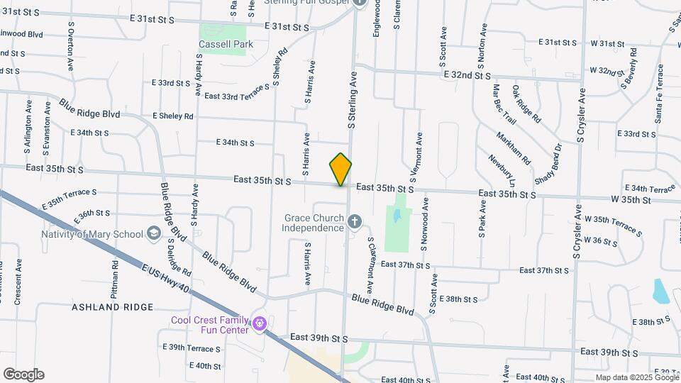 11109 East 35th St S Map and Location Details