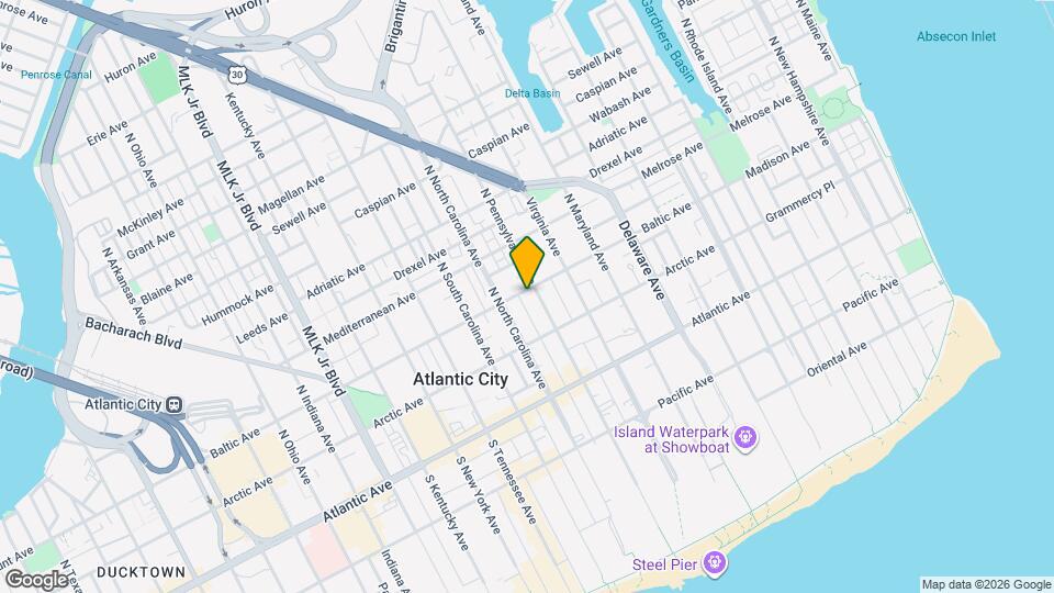 1108 Baltic Ave Map and Location Details