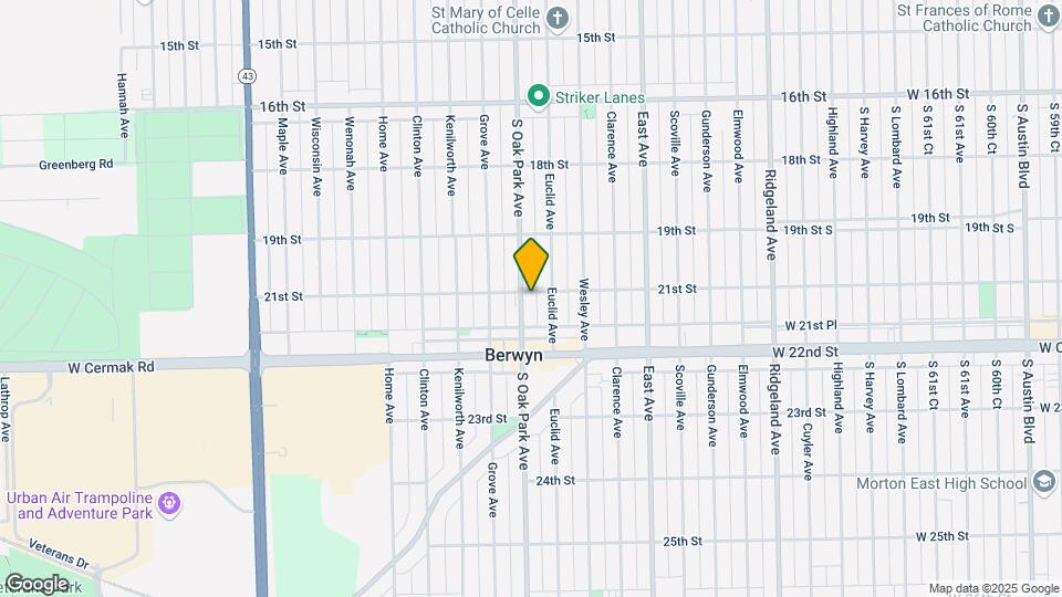 2103 Oak Park Ave Map and Location Details