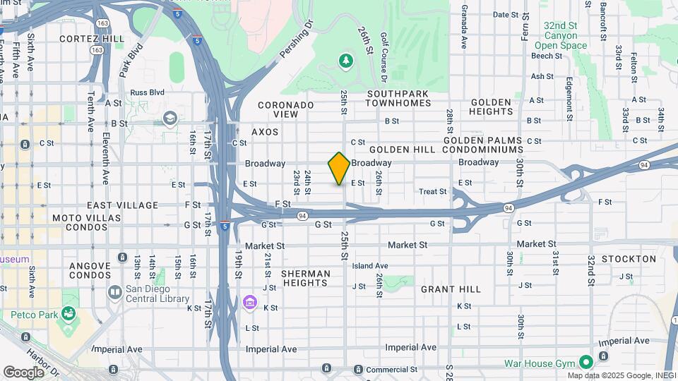 830 25th St Map and Location Details