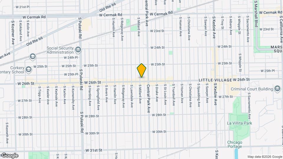 3614 W 26th St Map and Location Details