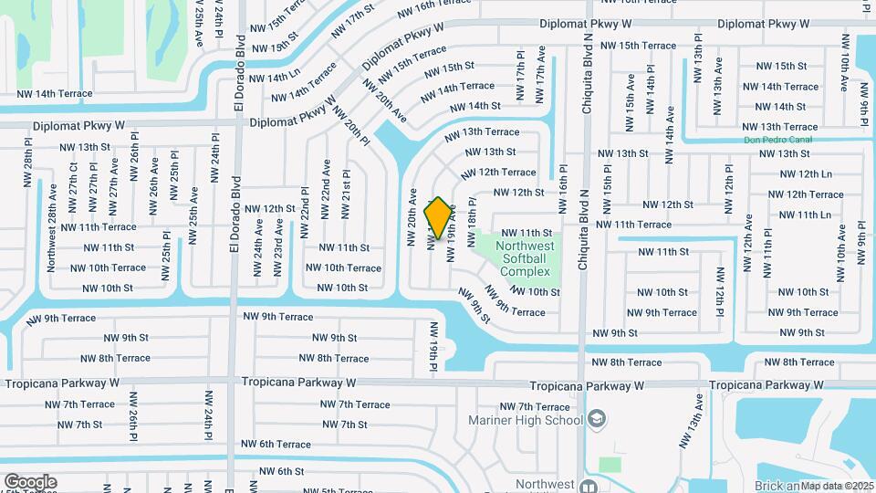 1101 NW 19th Pl Mapa y Detalles de la Ubicación