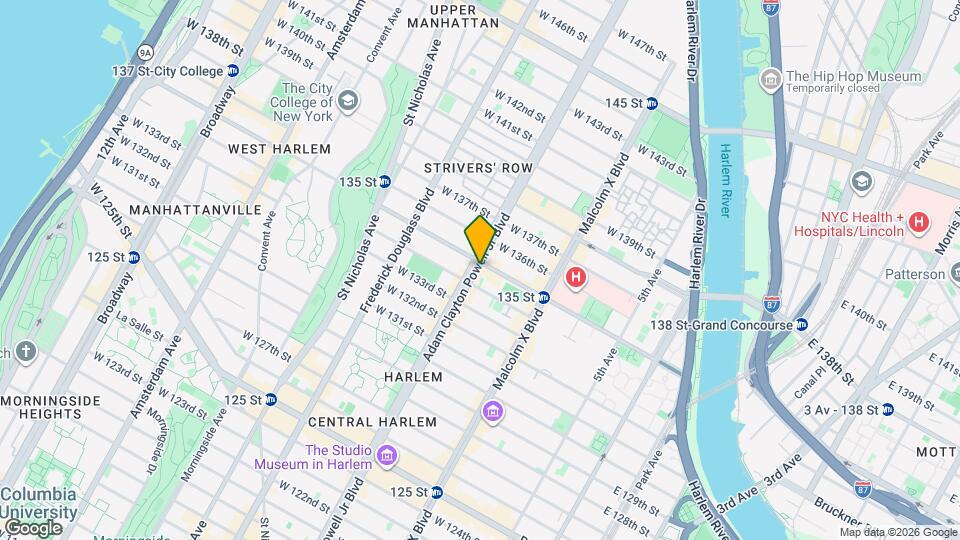 2297 Adam Clayton Powell Jr Blvd Map and Location Details