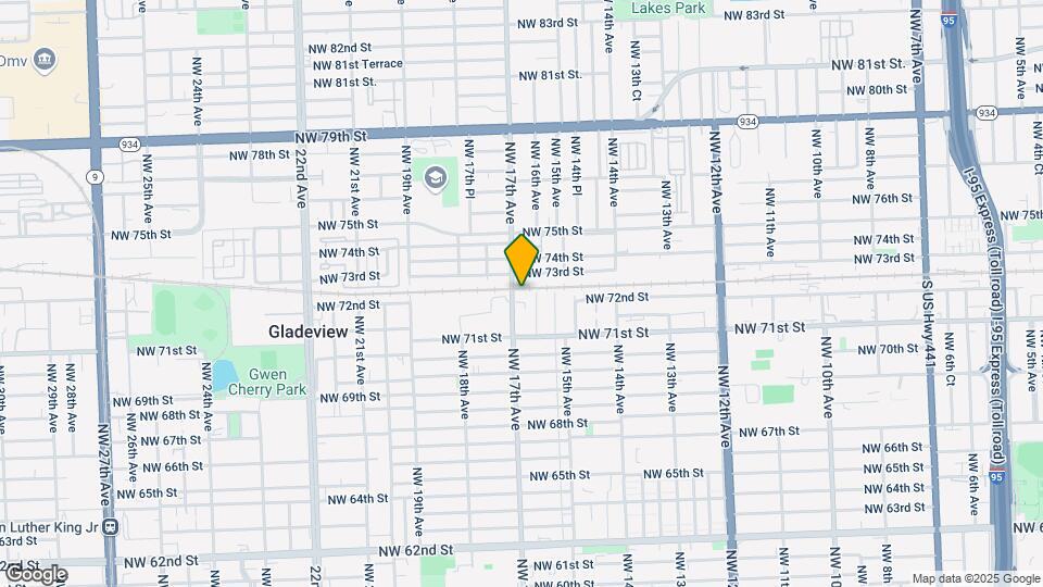 7221 NW 17th Ave Map and Location Details
