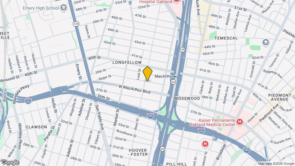 745 Apgar St Map and Location Details