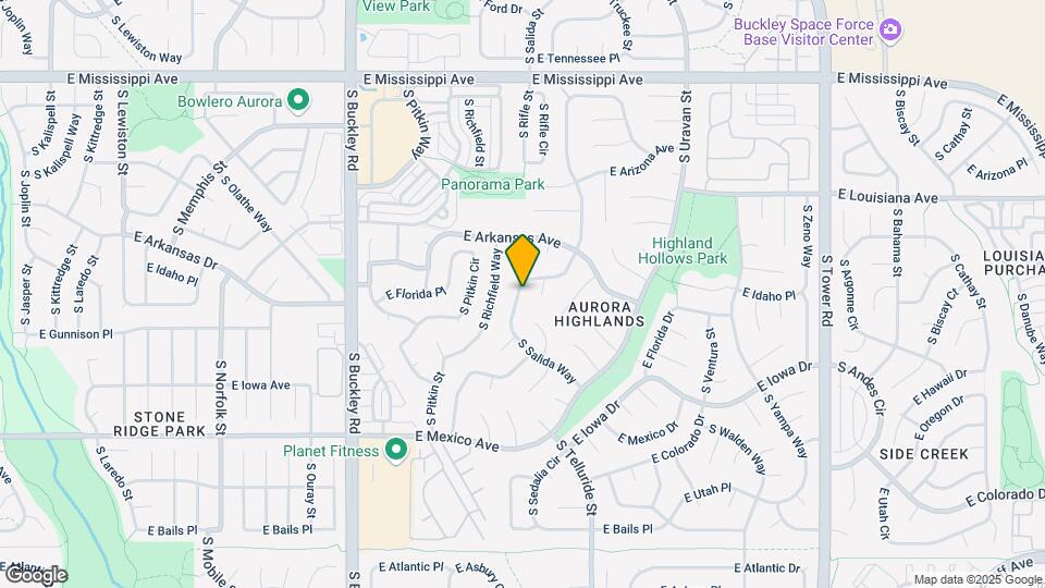 1570 S Salida Way Map and Location Details