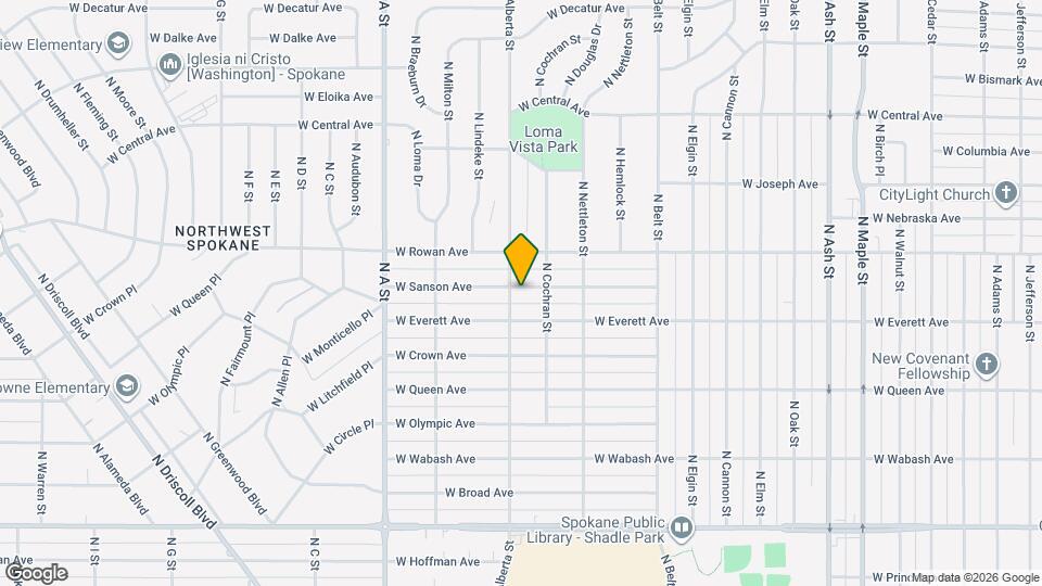 2521 W Sanson Ave Map and Location Details