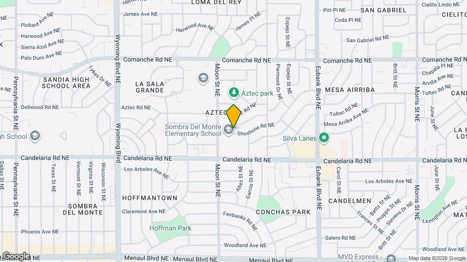 9205 Shoshone Rd NE Map and Location Details