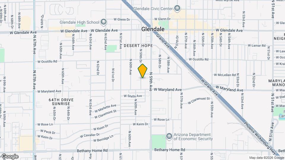 6531 N 59th Dr Map and Location Details